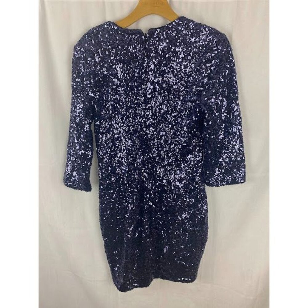 Express Blue Sequin  Formal Dress Women's‎ 10. - Picture 2 of 8